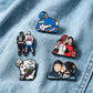 5 PCS'Heated Rivalry' Quote Enamel Pin TV Drama Baseball Uniform Brooch Lapel Pin Badge on Backpack Clothing Accessories Jewelry