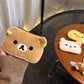 Cartoon Peripherals Rilakkuma Makeup Storage Bag Cute Anime Bear Kawaii Portable Storage Bag Wholesale Surprise Couple Gift