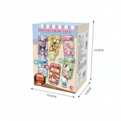 Genuine In Stock Sanrio Characters Soda Can Mini Dessert Shop Scene Series Blind Box Cute Collectible Toy Desktop Ornament Gift