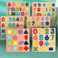 Wooden Alphabet & Number Puzzle | Montessori Learning Toy for Kids