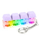 Keyboard Fidget Keychain 4 Keys Finger Keyboard Decompression Toys Press Button Keycap Fidget Stress Relief Keyboard Clicker Toy