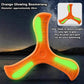 Boomerang Soft Three-leaf Cross with Night Light Outdoor Toy Flying Disc Adult-kids Interactive Sports Toy Puzzle Gift for Kids