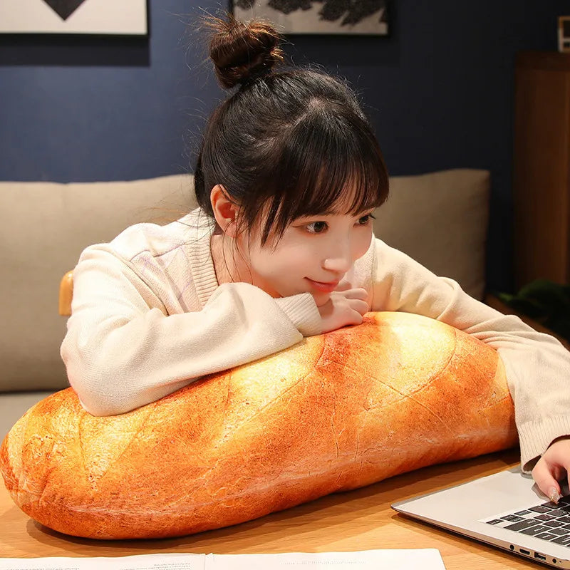 1pc 20~100cm French Bread Plush Pillow Stuffed Printing Images Food Plushie Peluche Party Prop Decor Sleeping Companion Man Gift