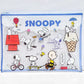 4pcs Snoopy Clear Plastic Zipper File Folder Cartoon A4/A5/B5 Water Resistant Document Pouch Office Supplies Document Protectors