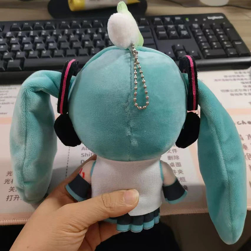 15cm Kawaii Hatsune Miku Plush Toy Doll Anime Cartoon Plushie Keychain Mini Backpack Pendant Collectible Birthday Holiday Gift