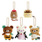 Rilakkuma Cute Halloween Series Plush Doll Pendant Backpack Ornament Anime Keychains Birthday Gifts for Boys and Girls