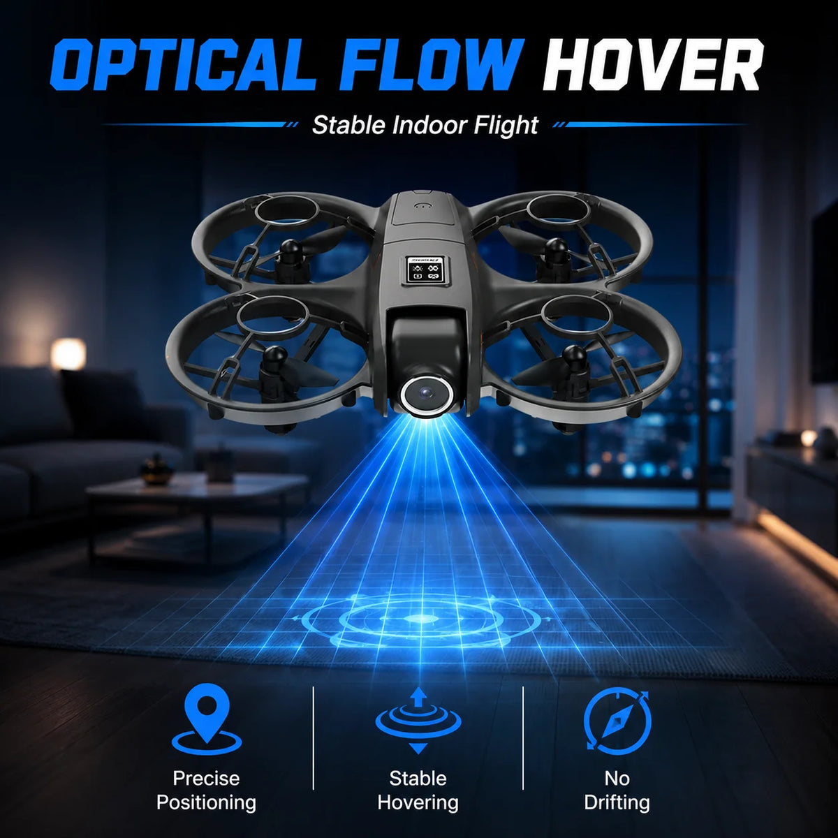 Drone Full Four Way Protection Modular 600mAh Battery Long Battery Life 40Mins Charging Strong Power Portable Outdoor RC Drone Toy