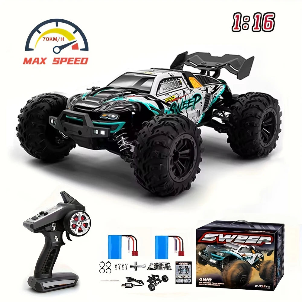 SCY 16101PRO 16102PRO RC Car Brushless 70 KM/h 4x4 Remote Control Go-Kart 2.4G Electric High-Speed Off-Road Drift Racing Toy Gift