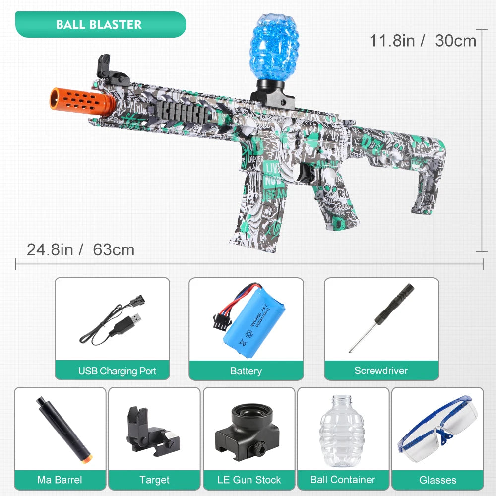 M416 Electric  Blaster Gun Toys, Rechargeable, Automatic Outdoor Toys for Team Activities, Perfect Gift(Bullets Excluded)