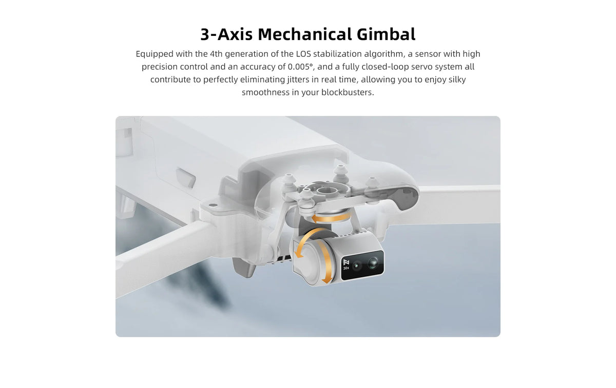 FIMI X8 Tele Max 4K Professional Drone Wide-Angle Tele Camera 30x Hybrid Zoom 3-axis Gimbal AI Super Night Video RC Quadcopter