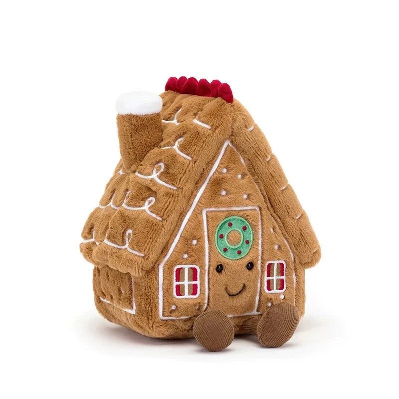 Cute Gingerbread House Gingerbread Star Gingerbread Tree Plush Doll Soft PP Cotton Filled Festival Decoration