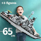 65CM Super Large Navy Warship Building Blocks Army Ship Model 6 in 1 Multi Shape Building Blocks Toy Set for Boys Toys