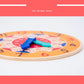 Kids Montessori Wooden Clock Toys Time Learning Teaching Aids Educational Toys For Children Primary School Clever Board Toy