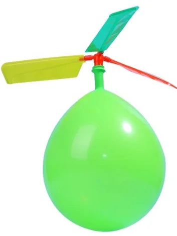 5PCS Propeller Balloon Helicopter DIY Flying Toy With Whistle Outdoor Activity Party Ornament Festival Present