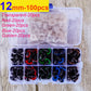 100pcs 8/10/12/14mm Plastic Safety Eyes For Toys Diy Mix Size Crochet Animal Eye For Doll Toys Amigurumi Accessories