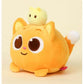 Cute Pinkfox Hogi Ninimo Plush Toy Kawaii Soft Stuffed Orange Cat Doll Animation Peripheral Plushie Throw Pillow Birthday Gifts