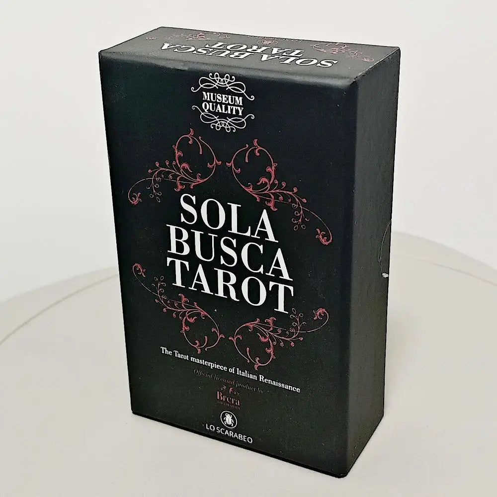 Sola Busca Tarot Deck 12*7cm In Rigid Box 78 Pcs Vintage Tarot Cards Printed on 350GSM Double-embossed Cardstock