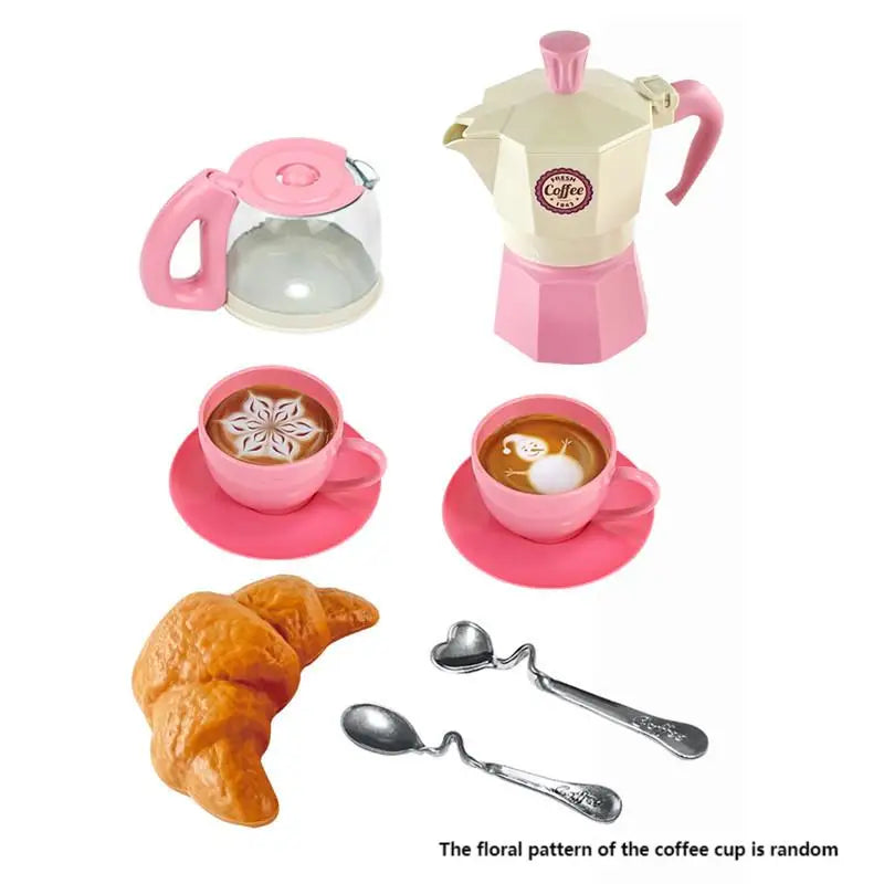 Children Play House Toy Simulation Coffee Snack Set Meal Italian Coffee Toy