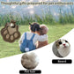 Leather Memorial Pet Hair Storage Bag Cat Paw Keychain DIY Homemade Pet Memorial Keychain for Commemorative Gift Bag Wallet