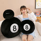 Nice Simulation Billiards 8 Ball Plush Pillow Stuffed Soft Eight Pool Players Home Decor Indoor Sport Creative Gift