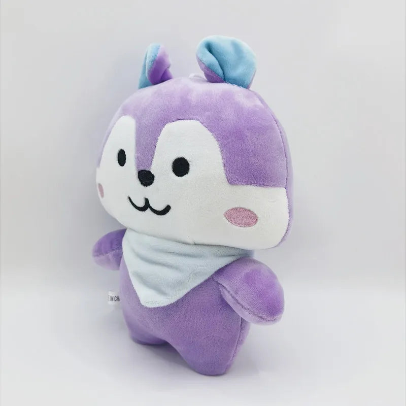 25CM Anime MANG Plush Toys Cartoon Purple Squirrel Animals Doll Kawaii Kpop Plushie Pillow Cushion Birthday Gift