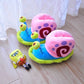 Plush SpongeBob SquarePants Cotton Shoes Snail Bags Heels Cute Home Slippers SpongeBob SquarePants Snail Boots Plush Gift