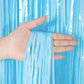 Metallic Tinsel Foil Fringe Curtains Photo Backdrop Glitter Streamers Foil Fringe Backdrop Curtain for Xmas Wedding Background
