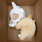 32cm Cute Cartoon Sleeping Cubone Dinosaur Plush Toy Doll Soft Comfort Pillow Seat Cushion Room Decorative Companion Doll Gifts