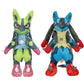 Pokemon Anime Kawaii Shiny Lucario Plush Doll Cartoon Peluche Stuffed Toy Cosplay Room Decoration Collection Kids Gifts
