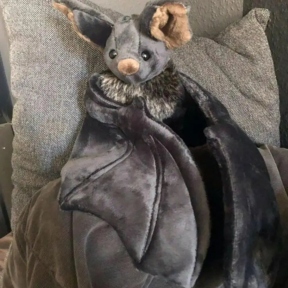 Bat Doll Plush Toy,Goth Bat Plush Creepy Gothic Bat Stuffed Animal Lifelike Bats Plushie Soft Hugging Plush For Birthday Gifts