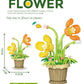 Small Particle Building Block Home Decor Series Flower Potted Plant Toys Set with Permanent Flowers Gift for Plant Arrangements