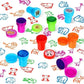 10pcs Assorted Stamps for Self-ink Stamps Toy Stamps Smiley Face Seal Scrapbooking DIY Painting Photo Album Decoration