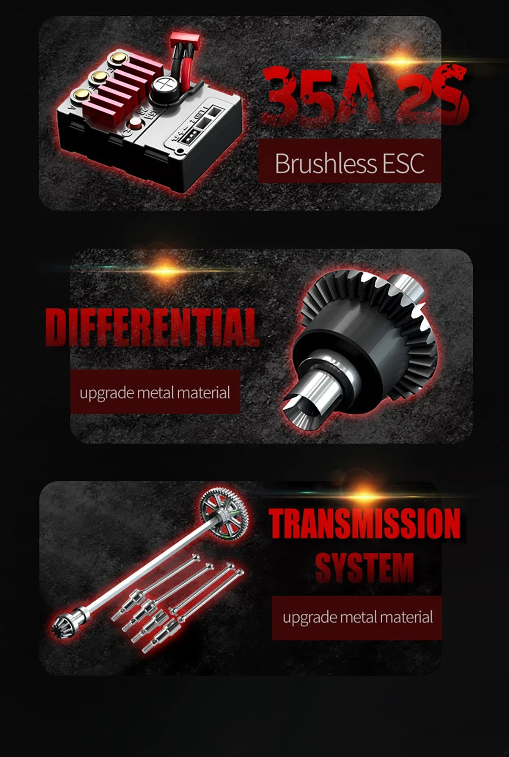 High Speed RC Car 4WD Off Road Vehicle 70KM/H Brushless Motor Professional Drift Truck for Kids Remote Control Car Toys