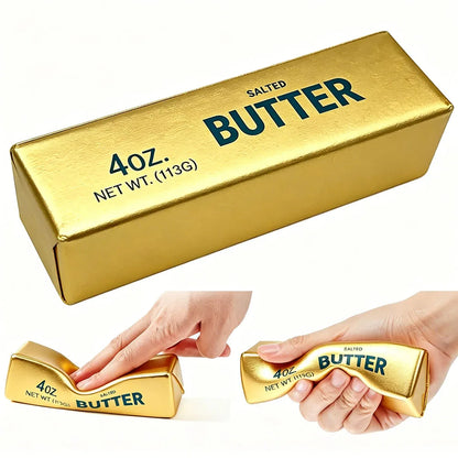 13.5cm Jumbo Golden Butter Squishy Fake Food Slow Rising Soft Squeeze Anti Stress Surprise Party Favor Goodie Bag Stuffer Gift