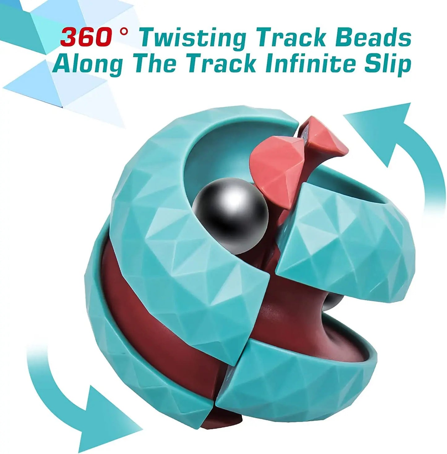Track ball decompression toy creative toy for children with autism track ball cube anti pressure sensory toy infinite flip