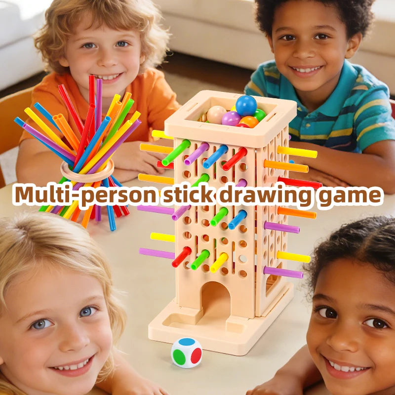 Parent Child Interactive Wooden Stick Children's Two Person Battle Spatial Thinking Training Puzzle Toy