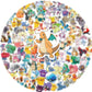 50/100/200pcs Pokemon Anime Stickers Pikachu Kawaii Sticker Laptop Suitcase Skateboard Guitar Phone Cartoon Kid Gift Toys