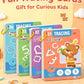 Reusable Magic Practice - 4-Book Set for Pen Control, Letters & Numbers | 128 Pages Handwriting Workbook for Kids Ages 3-8 | Homeschool & Classroom Supplies