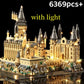 Magic Movie Castle School Micro Building Blocks Street View Architecture MOC Architecture Scenery Toy Christmas Birthday Gifts