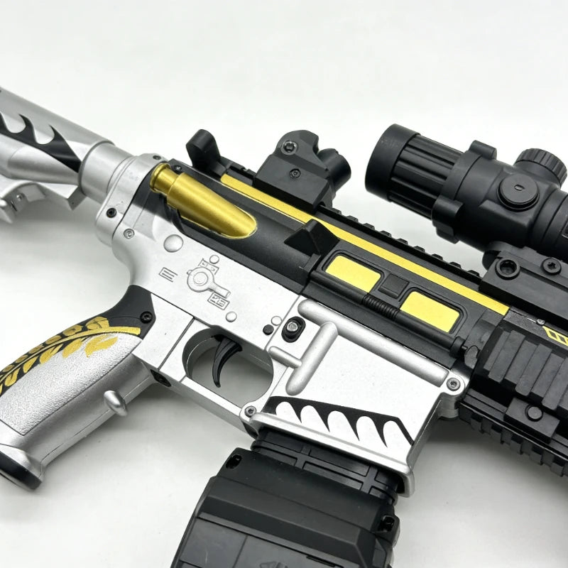 M416 Classic Manual Pull-Up Mode with Elastic Gel That Can Launch Gel Ball Toy Gun Boy Outdoor Toy Holiday Gift Christmas