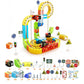 51/62/81/105//123/167PCS Magical Track Train Rechargeable 3D Building Tracks Cube Rails STEM Educational Toys Birthday Gift
