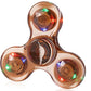 Crystal Luminous LED light Fidget Spinner Hand Top Spinners Glow in Dark EDC Stress Relief Toys Kinetic Gyroscope for Children