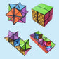 Magic Cubo Fidget Toys for Kids Geometric Changeable Magnetic Anti Stress 3D Hand Flip Puzzle Cubo Creative Boy Toys Xmas Gifts