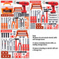 38/42 PCS Pretend Tools Kit Kids Play Repair Tool Set Plastic Construction Toys with Screwdrivers for Toddler Boys Girls Child