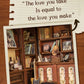 CUTEBEE DIY Book Nook Miniature Dollhouse Booknook with Touch Light Dust Cover Bookshelf Insert for Decor Gifts Secret Rhythm