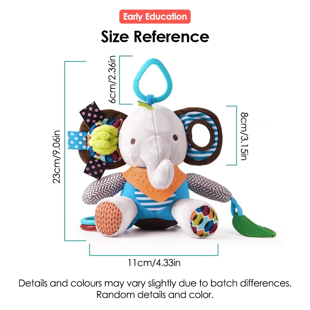 1pcs Baby Toys Kawaii Soft Plush Dolls Animal Strollers Pendant Toys for Newborn Boys Girls Toddler Birthday Gift