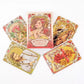 Art Nouveau Floral Romantic Oracle Cards 37Pcs English Divination Deck For Party Table Game