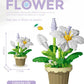 Small Particle Building Block Home Decor Series Flower Potted Plant Toys Set with Permanent Flowers Gift for Plant Arrangements