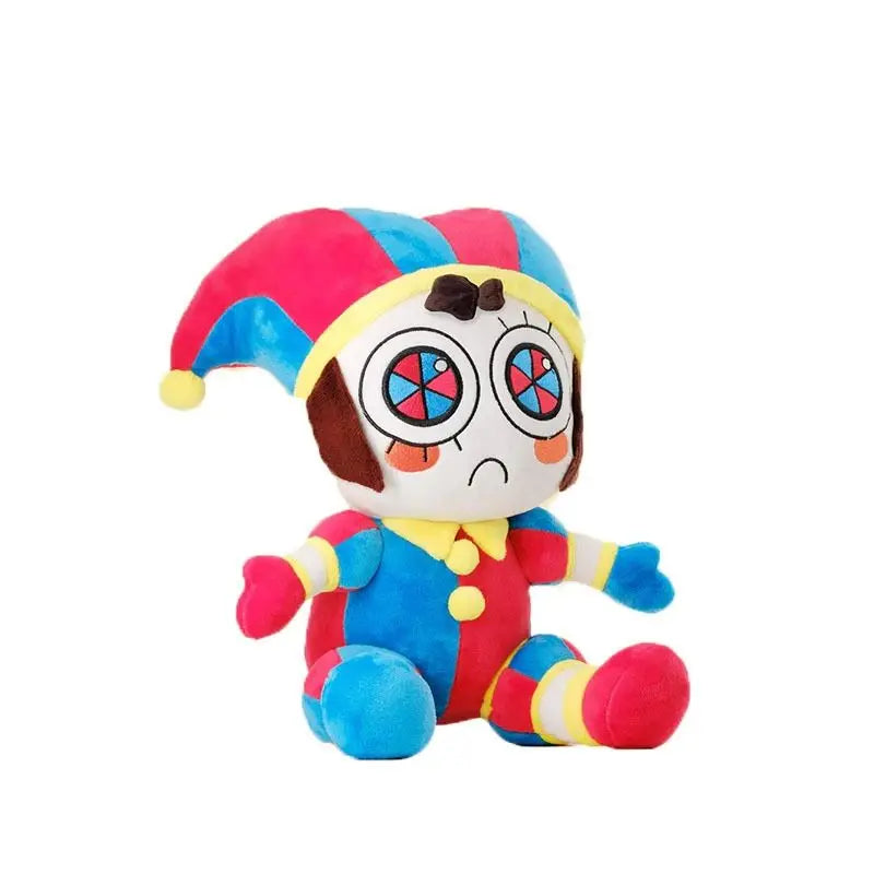 The Amazing Digital Circus Pomni Jester Clown Plush Toy Soft Stuffed Cartoon Doll Home Decor Throw Pillow For Adult Collection