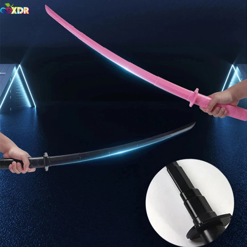 1/2/3PCS 3D Printed Gravity Straight Out Telescopic Samurai Stress Relief Toy Stretchable Cos Props Creative Folding Katana Gift